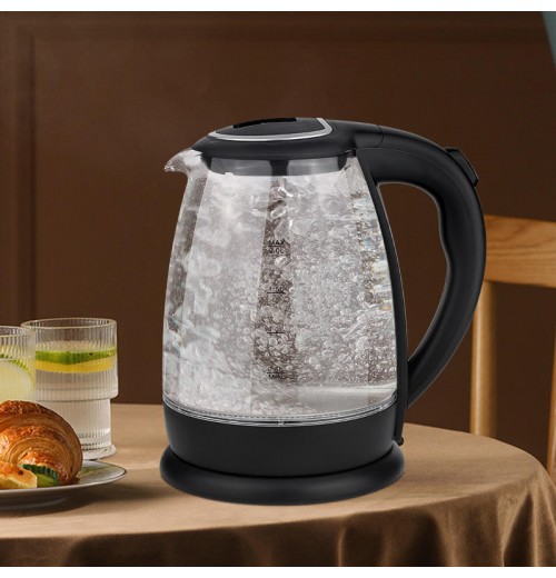 Household 1.8L Glass Electric Hot Water Kettle Boiled Water Kettle With Blue Led Indicative Light Household 1.8L Glass Electric Hot Water Kettle Boiled Water Kettle With Blue Led Indicative Light