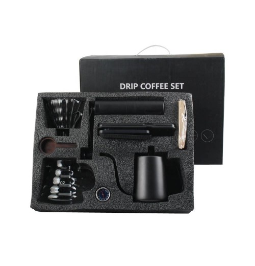 Pour Over Coffee Maker Set Coffee Kettle ALL in 1 Portable Camping Coffee Set for Traveling Pour Over Coffee Maker Set Coffee Kettle ALL in 1 Portable Camping Coffee Set for Traveling