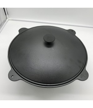 12L Cast Iron Russian Cauldron Kazan Pot With Lid