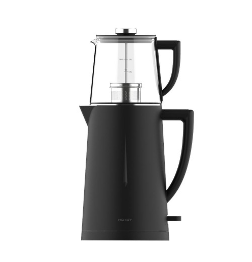 Hotsy Middle East Market Two Layers Glass Body Kettle Cordless 1.7L+1L Turkish Set Electric Maker With Tea Pot Hotsy Middle East Market Two Layers Glass Body Kettle Cordless 1.7L+1L Turkish Set Electric Maker With Tea Pot