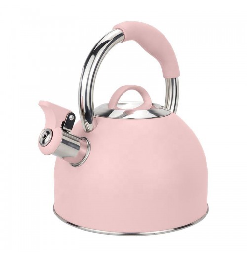 Factory High Quality Kitchen Home Hot Water Tea Pot Stainless Steel Whistling Kettle With Color Painting Factory High Quality Kitchen Home Hot Water Tea Pot Stainless Steel Whistling Kettle With Color Painting