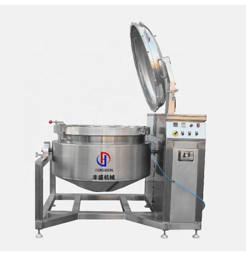 High pressure steam cooking pot vessel tilting jacketed kettle industrial electric pressure cooker with agitator High pressure steam cooking pot vessel tilting jacketed kettle industrial electric pressure cooker with agitator