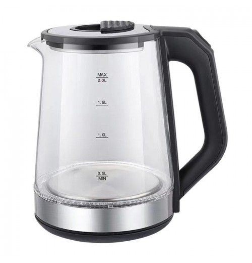 Temperature Control Cordless Glass Portable Tea Maker Electric 2L Jug Kettle Temperature Control Cordless Glass Portable Tea Maker Electric 2L Jug Kettle
